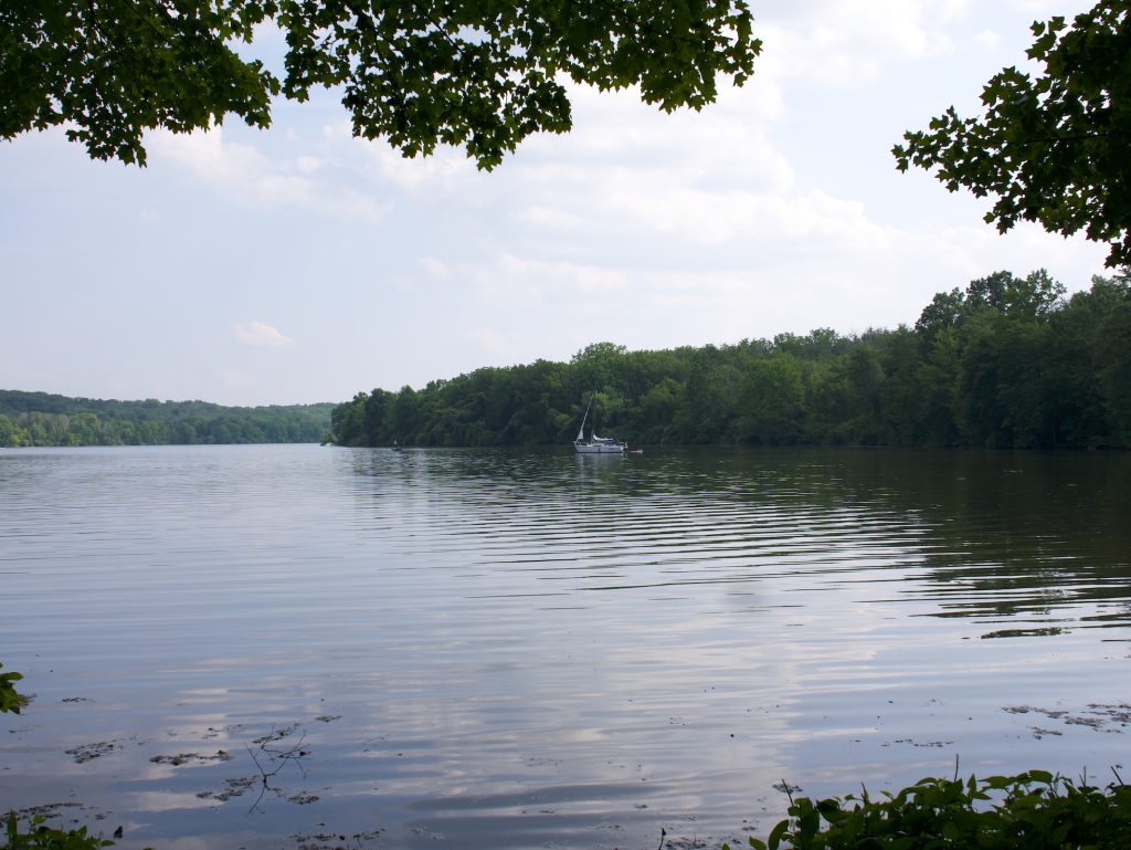 Boat on Lake Nockamixon